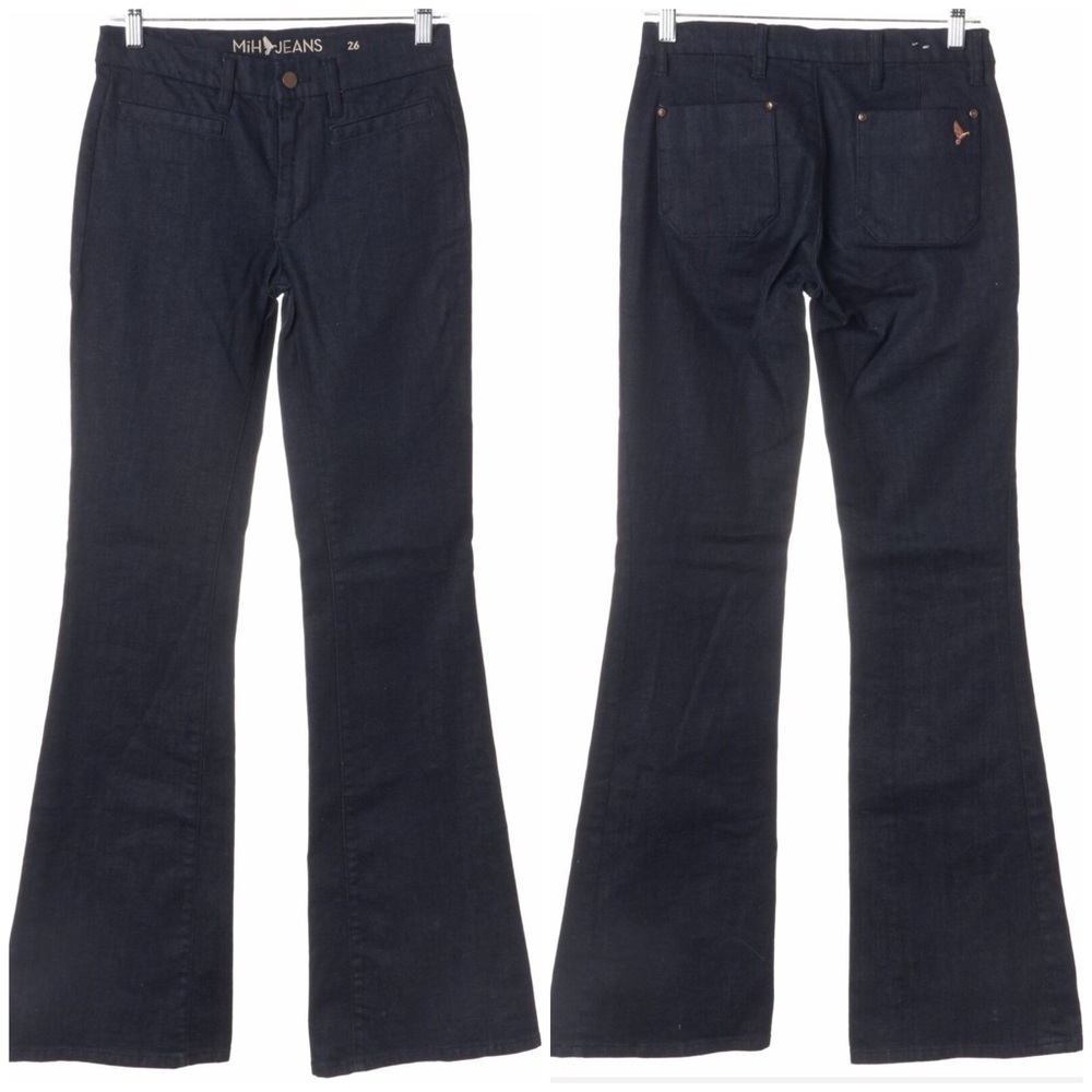 M.I.H. JEANS Blue Mid Rise Flare Jeans